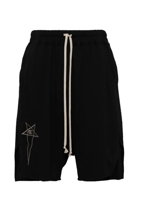 Black drawstring-detail shorts Rick Owens x Champion - unisex RICK OWENS X CHAMPION | CM01E1688CHFE09